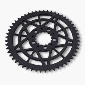 Black Speed-Kings Star rear sprocket for Harley Davidson on a white background