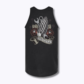 Speed-Kings Praying Hands Tank Top Black Back