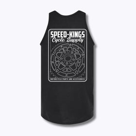 Speed-Kings Sprocket Tank Top Black Back
