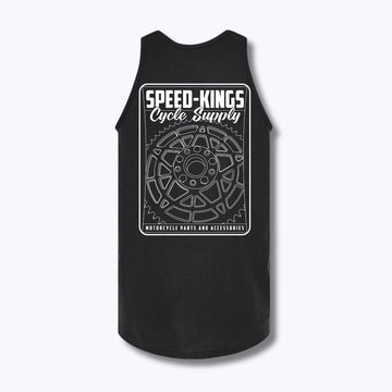 Speed-Kings Sprocket Tank Top Black Back