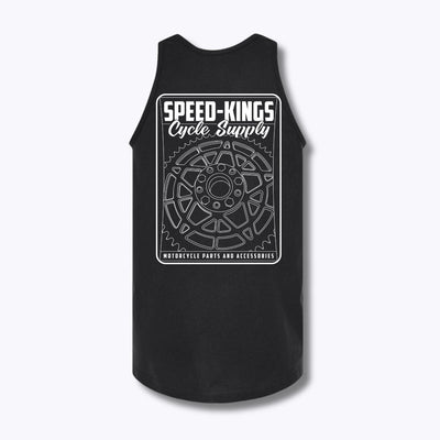 Speed-Kings Sprocket Tank Top Black Back