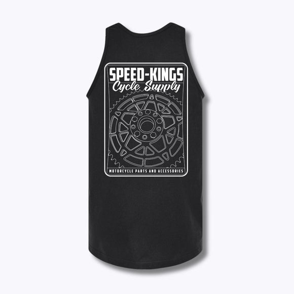 Speed-Kings Sprocket Tank Top Black Back