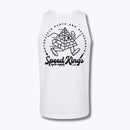 Speed-Kings Running Pyramid Tank Top White Back