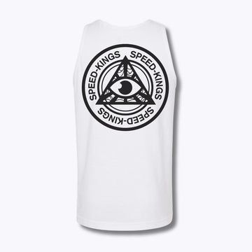 Speed-Kings SKC Logo Tank Top White Back