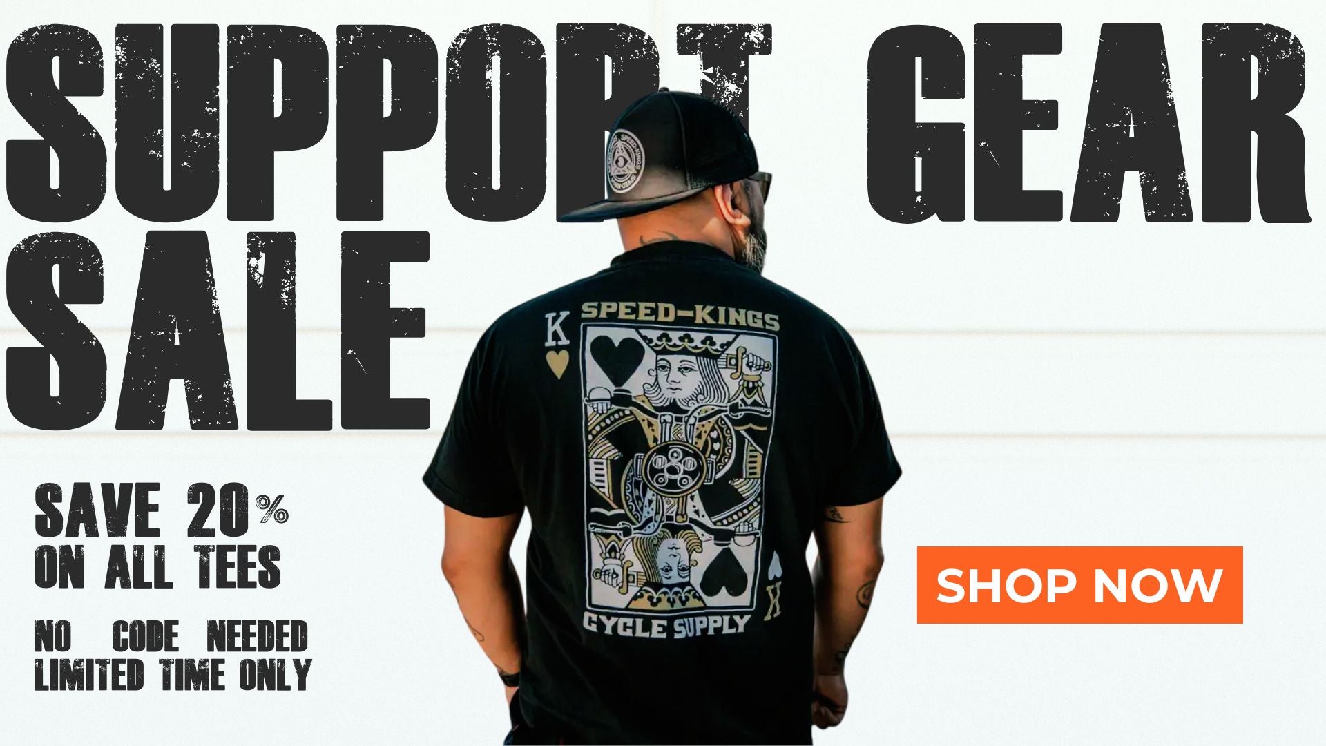 Save 20% on Speed Kings Cycle Support Tees