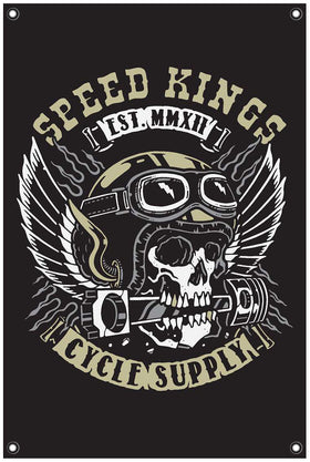 HELMET GARAGE BANNER