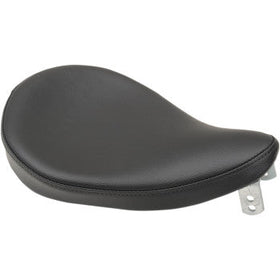 DRAG - SMALL SPRING SOLO SEAT - BLACK SMOOTH VINYL - CUSTOM & RIGID