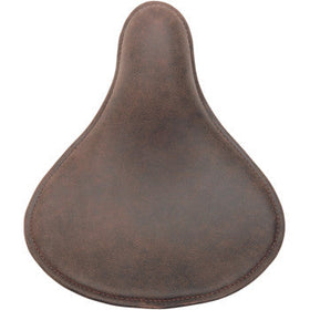 DRAG - SMALL LOW-PROFILE SPRING SOLO SEAT - DISTRESSED BROWN LEATHER- CUSTOM & RIGID