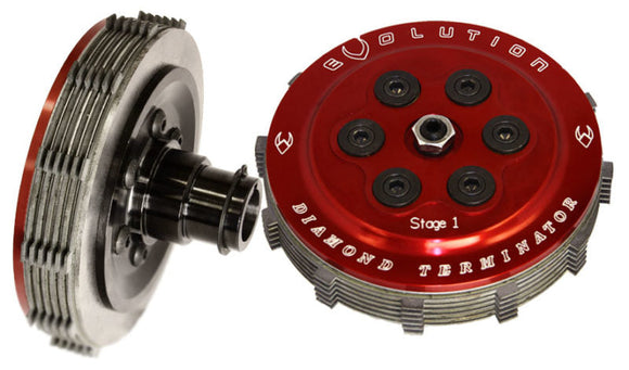 EVOLUTION INDUSTRIES - DIAMOND TERMINATOR STAGE-1 CLUTCH KITS - '36 to PRESENT BIG TWIN, XL, & BUELL