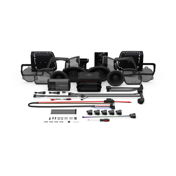 ROCKFORD FOSGATE 2014+ HARLEY-DAVIDSON STREET GLIDE/ROAD GLIDE PMX STAGE-2 COMPLETE KIT