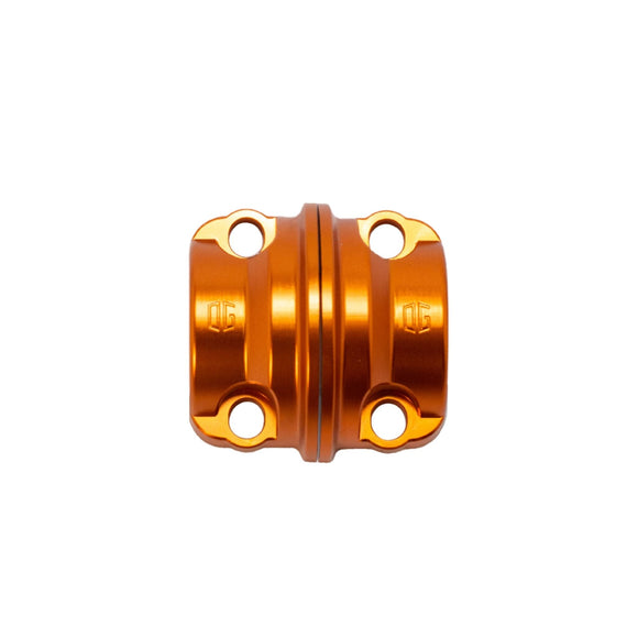 Orange anodized CNC billet 4-bolt motorcycle engine cover