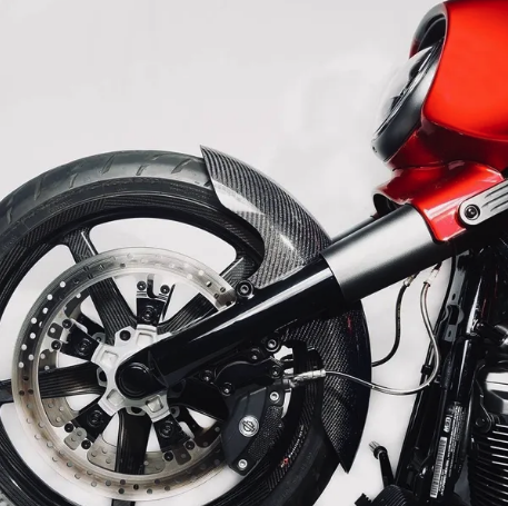 HOFMANN DESIGNS SHORTY BAGGER CARBON FIBER FRONT FENDER - 0
