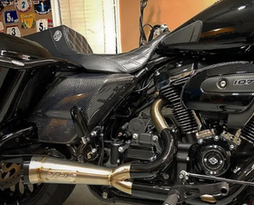 HOFMANN DESIGNS 2009 & LATER BAGGER CARBON FIBER SIDE COVERS - 0