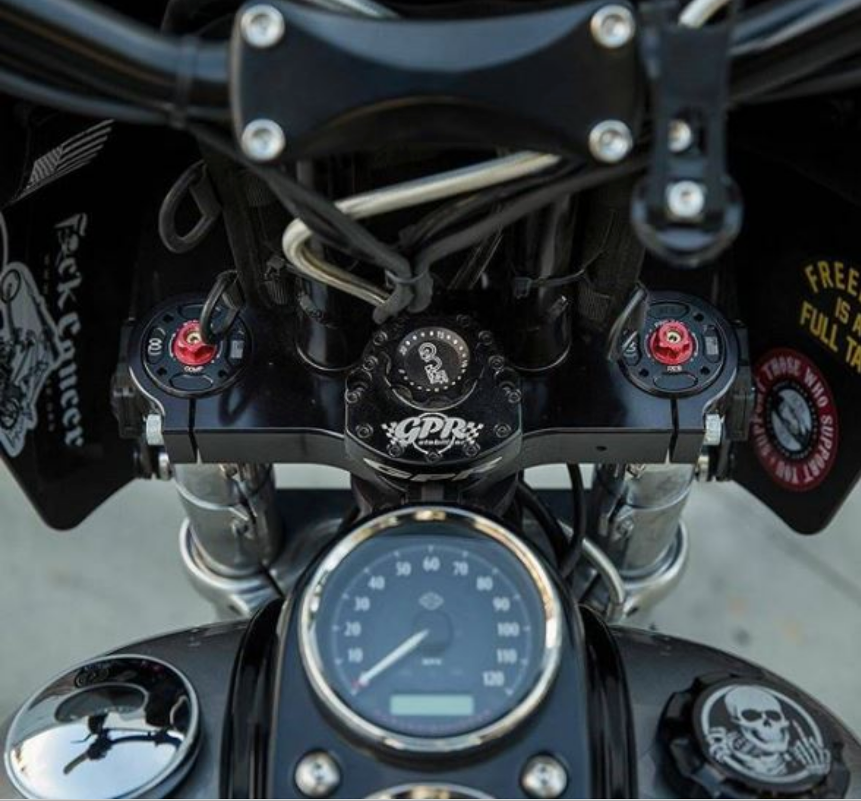 GP SUSPENSION 25MM CARTRIDGE KIT FOR HD SOFTAIL FXLRS AND FATBOB - 0