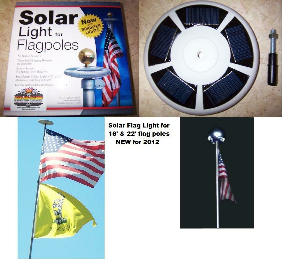 SOLAR FLAG LIGHT FOR FLAGPOLES - 0