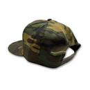 Camouflage baseball cap on a white background