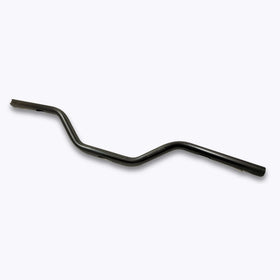 Black speed kings mid bend motorcycle handlebar on a white background