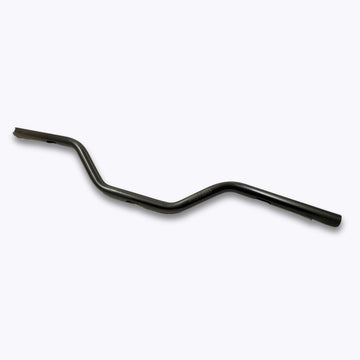 Black speed kings mid bend motorcycle handlebar on a white background