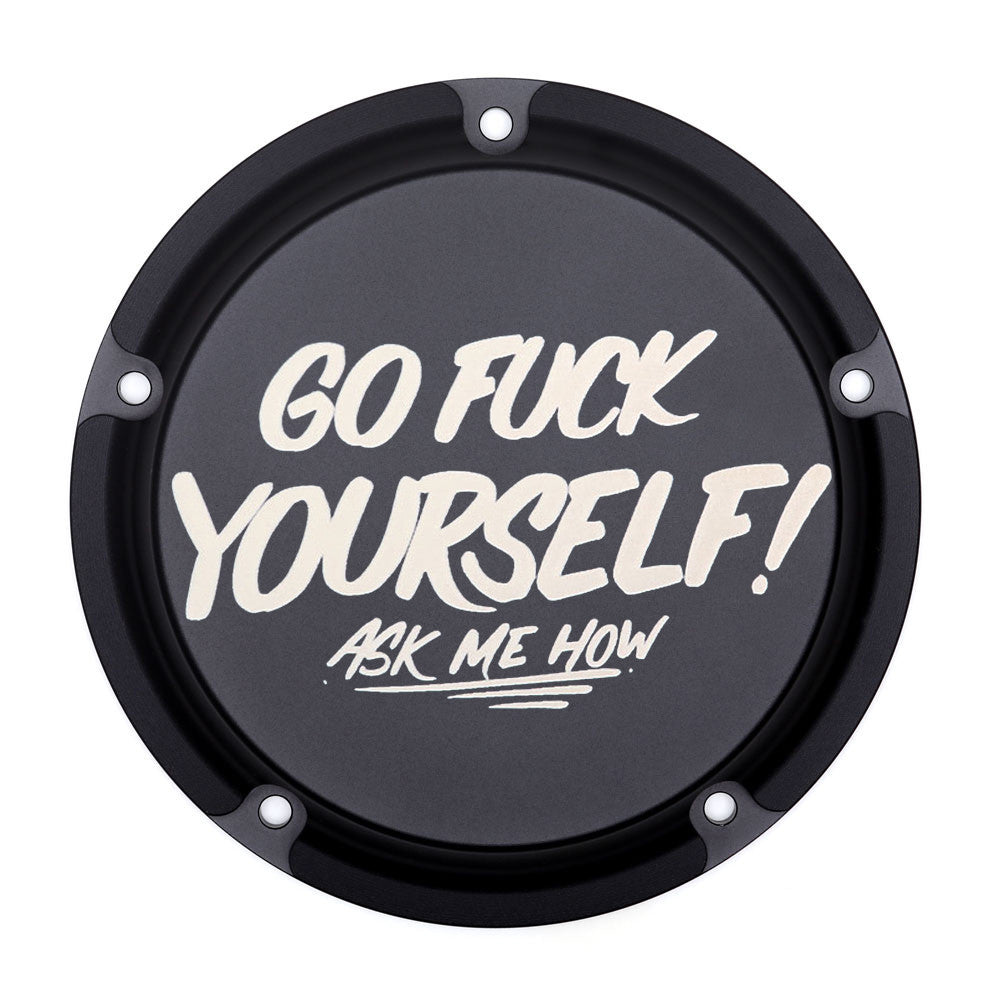 SDC Go Fuck Yourself Derby Cover (Twin Cam and EVO)