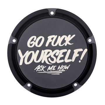 SDC Go Fuck Yourself Derby Cover (Twin Cam and EVO)