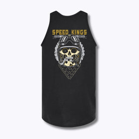 Speed-Kings Speed Skull Tank Top Black Back