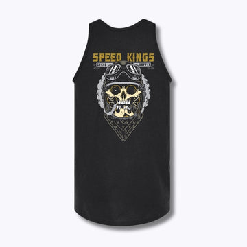 Speed-Kings Speed Skull Tank Top Black Back