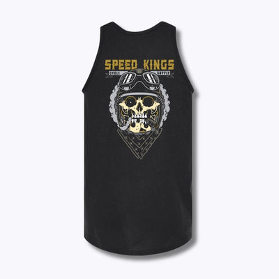 Speed-Kings Speed Skull Tank Top Black Back