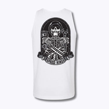 Speed-Kings Coffin Tank Top White Back
