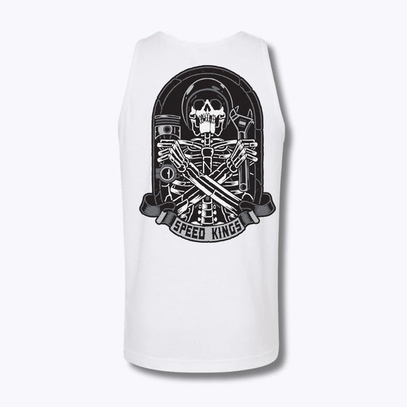 Speed-Kings Coffin Tank Top White Back