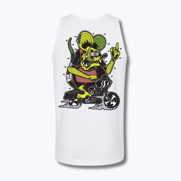 Speed-Kings Fink Finger Tank Top White Back