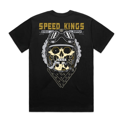 Speed-Kings Speed Skull Tee Black Back