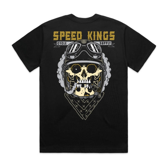 Speed-Kings Speed Skull Tee Black Back