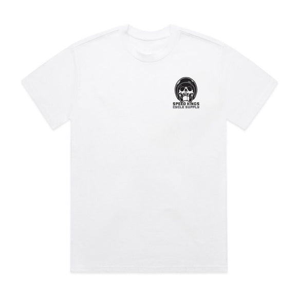 Speed-Kings Coffin Tee White Front