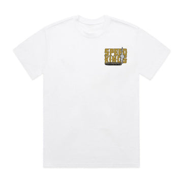Speed-Kings Speed Skull Tee White Front