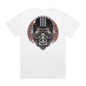 Speed-Kings Warthog Tee White Back