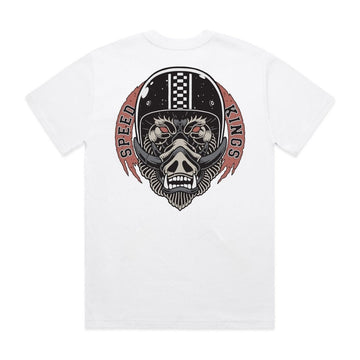 Speed-Kings Warthog Tee White Back
