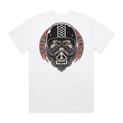 Speed-Kings Warthog Tee White Back