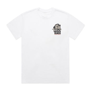 Speed-Kings Warthog Tee White Front