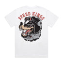 Speed-Kings Wolf Tee White Back
