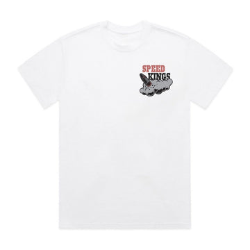 Speed-Kings Wolf Tee White Front