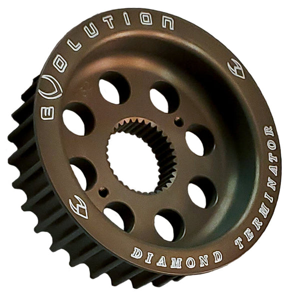 EVOLUTION INDUSTRIES - POWER-DRIVE TRANSMISSION PULLEYS - '85-06 BIGTWIN, XL, & BUELL