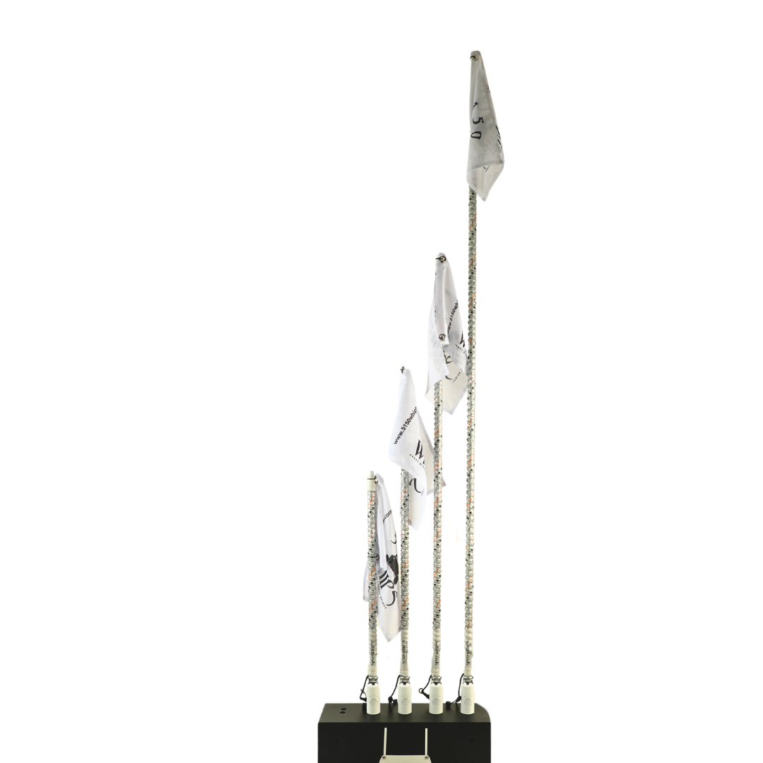 2x 187 CHALK LINE LED Whips (1 Pair) - 0