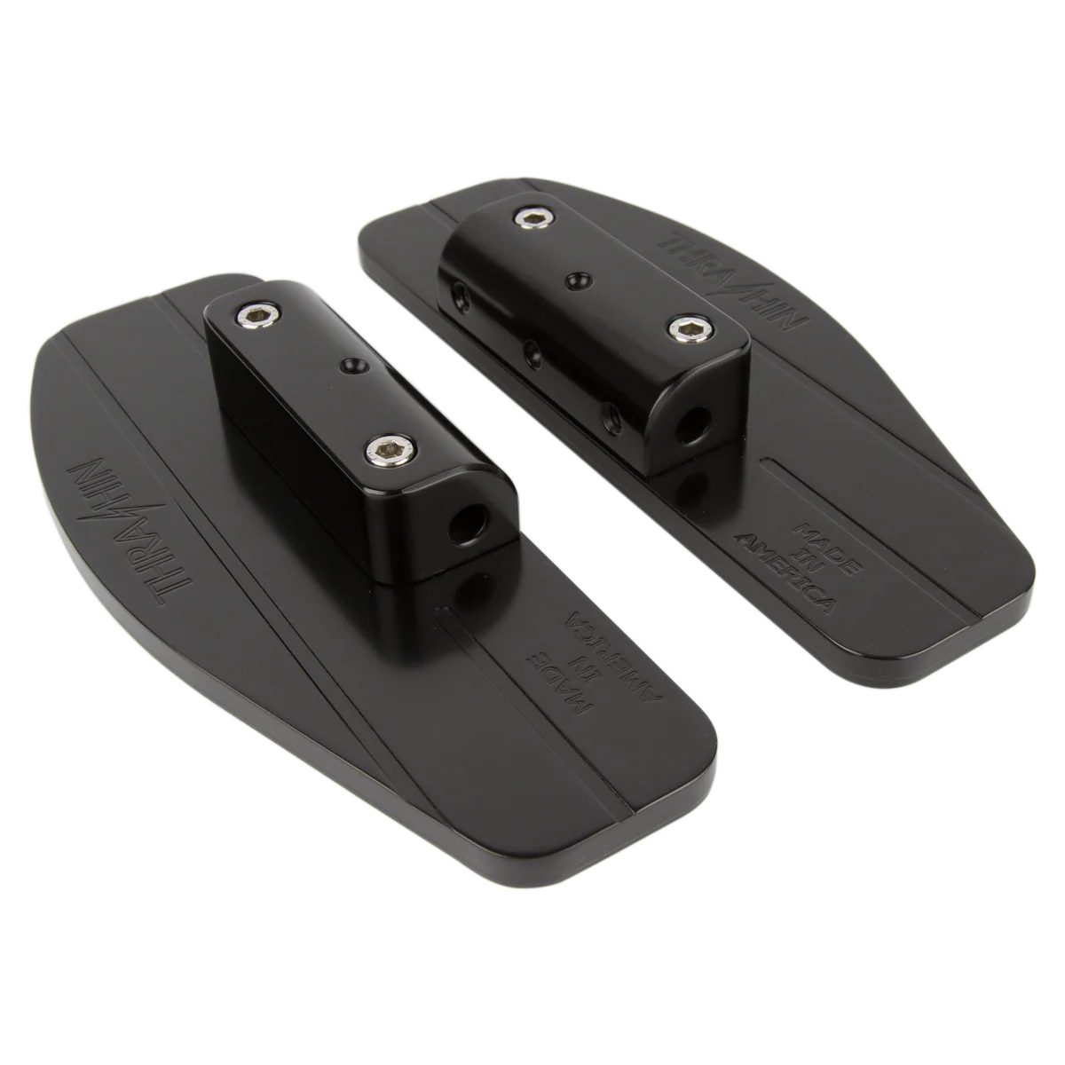 THRASHIN SUPPLY CO. Passenger Floorboards - Black - FL TSC-2205-1 - 0