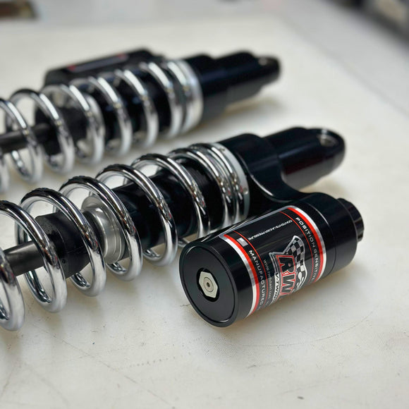 RWD RS-2 Rear Shock Absorber for 1991 - 2017 Dyna - Chrome Springs