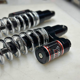 RWD RS-2 Rear Shock Absorber for 1991 - 2017 Dyna (CHROME SPRINGS)
