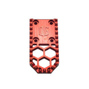 V3 Mini red anodized aluminum motorcycle foot peg gripper