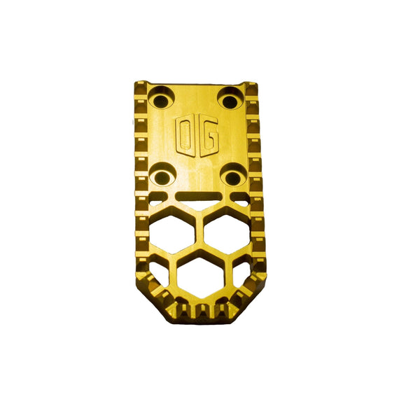 V3 mini gold motorcycle foot peg gripper