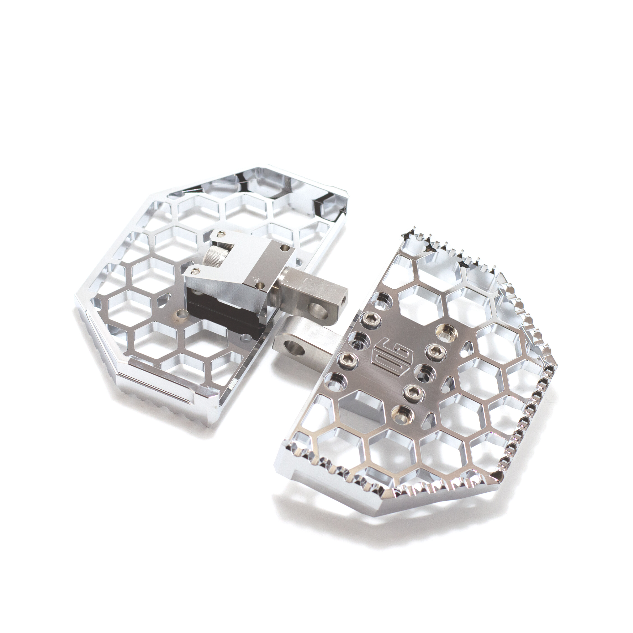 V3 chrome mini floorboards for Harley‑Davidson motorcycles