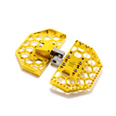 Gold honeycomb V3 mini floorboards for Harley-Davidson
