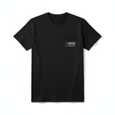 Black Speed-Kings Pocket T-Shirt with a Viper Logo on pocket print. Perfect fitting garage and shop shirt.
